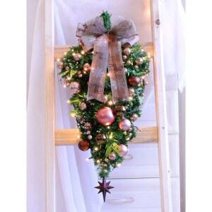 미니트리 물방울 포토존만들기 하프트리 하프벽트리 반쪽트리 장식 거꾸로 50cm 벽트리