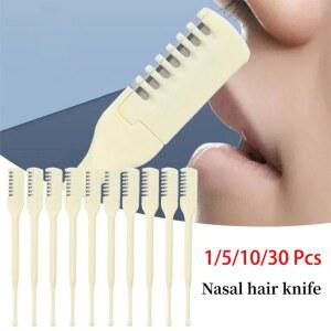 코털 제거기 360도 회전 코털 클리퍼 여성 남성용 수동 코털 트리머 눈썹 트리머
