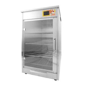 4-선반 전기 선풍기 순환 핫 박스 워머 4인치 풀사이즈 스팀 테이블 팬, 피자 프레첼용 조리대 가열 보관 캐비닛, 케이터링 워밍 오븐/물 트레이, 120V, 600W