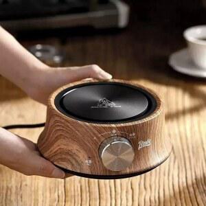 캠핑 모카포트 나뭇결색 50 가열 2구 포트 원픽 스토브 소형 캠핑용 인덕션 전기렌지