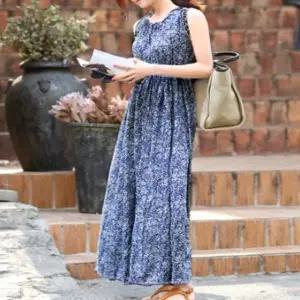 20대 여름 해변 바닷가 나들이 코디 나시 롱원피스 LzN6+9QWl