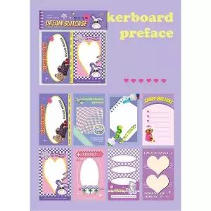 키치한 메모지 떡 다이어리 다꾸 꾸미기 1세트 8디자인 (160매) 6종