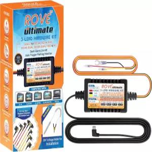R2-4K PRO 듀얼 및 R3 대시 카메라 모델용 USB-C 포트가 있는 ROVE 얼티밋 캠 하드와이어 키트 저전압 보호