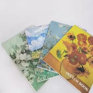 A4 스프링 스케치북 미술 그림책 드로잉북 그리기 크로키북
