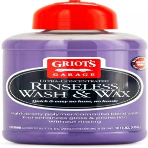 차량 청소 및 디테일링을 위한 Griot의 차고 린스리스 워시 앤 왁스 노 린스 RV 보트 트럭 오토바이 등을