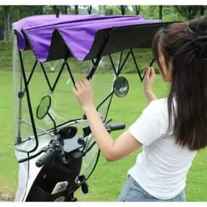 오토바이 지붕 접이식 덮개 배달 캐노피 스쿠터 우산