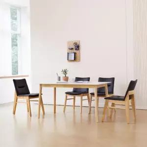 베스트리빙 스칸디 빈츠 12T 포세린 세라믹 4인(1400) 식탁세트/의자 4개