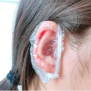 깜도리3 도구 비닐 귀커버 염색 일회용 파마 귀덮개 100매