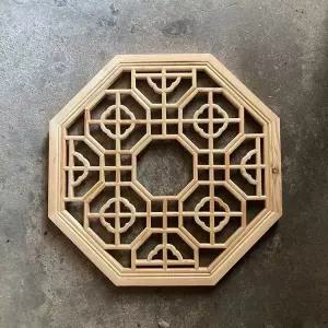 팔각 창살 나무 인테리어 파티션 창문장식 소품 문살 고전 장식 목각 창문 문창살 동양풍