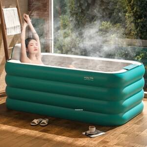 전신 스파 가정용 풍선 욕조 접이식 버킷 기숙사 비데 북유럽 여행 캠핑 성인