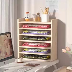 키보드 진열대 원목 정리 키보드진열대 전시대