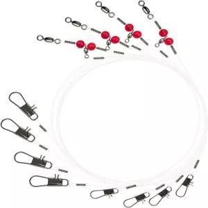 나르시스 더블 드롭 소금물 낚시 장비 - 회전 및 스냅이 있는 모노 2 후크 바텀 리그 스내퍼 배스 고등어