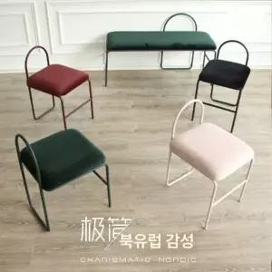 벨벳 화장대의자 파우더 메이크업용 골드