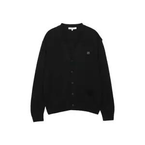 메종키츠네 남성 볼드 폭스헤드 패치 레귤러 가디건 블랙 LM00505KT1036-P199