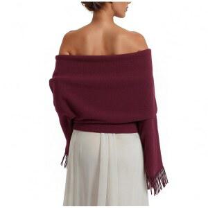 여성용 겨울 스카프 파슈미나-숄 랩 이브닝 드레스 가을-겨울 대형 담요