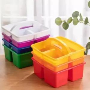 [문구] 정리용 칸막이 수납함 2P 플라스틱 정리박스 문구 미술 책상 소품 정리함