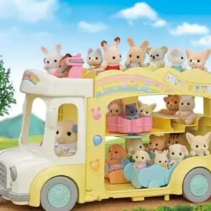 실바니안인형 실바니안 패밀리 써니캐슬 아기유치원 3층 버스 인형 피규어 장난감