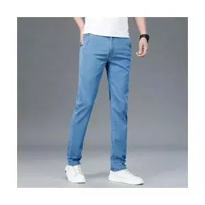 남자 배기핏 바지 팬츠 청 하이웨이스트 긴 면 실크 부드럽고 편안하며 매끄럽고 가볍고 통기성이 좋은 ST1