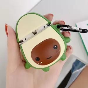 LOFTER 에어팟1.2용 아보카도 실리콘 범퍼케이스+버클 dAB2+5iyn