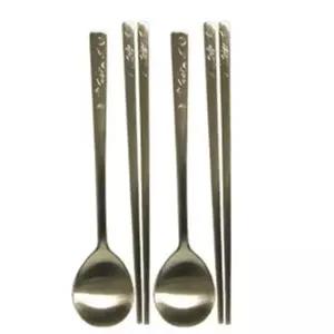 스푼 놋수저 2세트 세트 놋숟가락 젓가락 가야 업소용숟가락