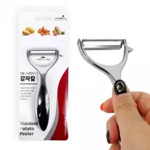 감자채칼 스테인리스 야채 손잡이 만능 필러 Y형 과일 손질도구