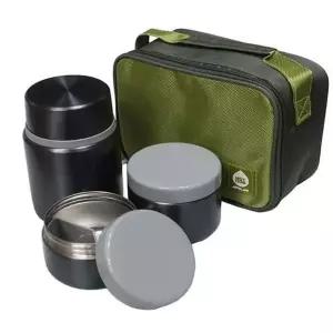 [셀러에이드]핫콤 반찬통 보온도시락 도시락통 3단1200ml 가방세트 스텐도시락통