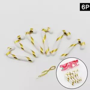 지팡이장식 트리장식 이벤트용품 금색6개입 크리스마 pZb3+8ONo