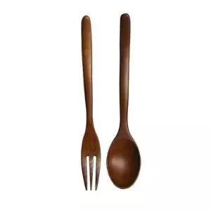 나무 숟가락 포크 디저트 세트 수저 티스푼 식기