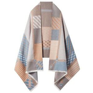 여성용 판비타 숄 랩 리버서블 파쉬미나 스카프 보호 담요 케이프 오픈 프론트 가디건 결혼식 홀리데이 선물