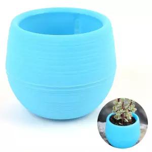 가벼운 미니 원형 화분 블루 인테리어 다육이 선인장 BqZ3+6cFU