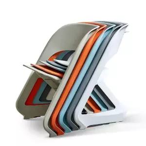 북유럽 접이식 라탄 고스트 투명 미니멀 카페 회의실