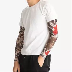 용 잉어 호랑이 문신 타투 쿨 팔토시 자외선 차단 fzt1+6KRd