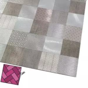 주방 벽 스티커 붙이는 타일 WJ61 벽타일 타일시트 붙이는타일 바닥 DIY 접착식 벽지 메탈혼합 두께4T