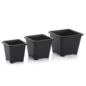 6.5 cm 플라스틱 사각 X 다육이 화분 미니꽃화분 소형화분 포트화분 비닐화분 선인장화분