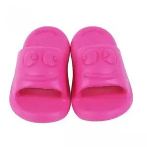 여성용 EVA 슬리퍼 핫핑크 굽4cm 통슬리퍼 일체형슬리퍼 사무실슬리퍼 트임형 귀여운