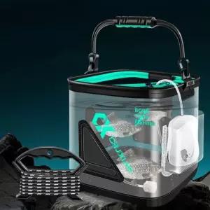 투명 낚시 기포기 걸이 줄감개 살림망 바다 밑밥통 살림통 낚시통 물고기통