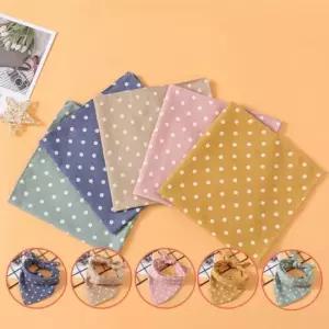 보리별 도트 손수건 스카프 헤어밴드 패턴손수건 등산손수건 반다나 헤어커치프 결혼식