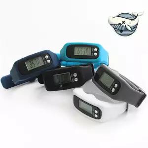 스포츠 런닝 만보기 손목 시계 실리콘 운동 팔찌 시계 ZCP6+7INB