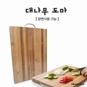 조리도구 대나무 도마 대형 선물용 405 280 18mm