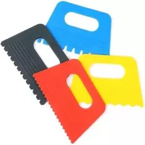 4pcs 플라스틱 페인트 스크레이퍼 랜덤 컬러 퍼티 나이프 스프레더 스패클 도구 나이퍼 아트 페인팅 용품