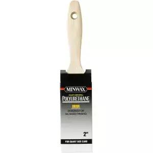 Minwax 427350008 폴리우레탄 2인치 트림-블랙 차이나 브리스틀 블렌드 브러시/롤러/응용제 흰색