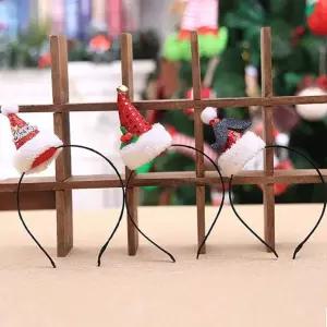 크리스마스 파티 산타 모자 고깔 포인트 헤어 머리띠 oIe8+9hBJ