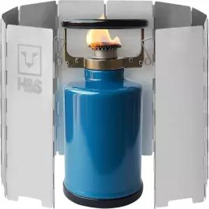 H S 접이식 캠핑 스토브 윈드스크린 알루미늄 플레이트 10개 야외 캠핑용 휴대용 케이스 포함 윈드실드