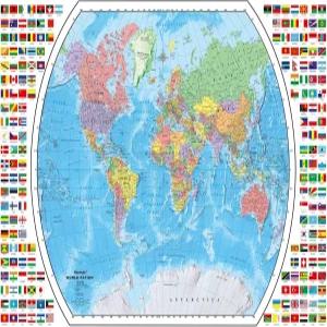 레이븐스버거 정치 세계 지도 1000장 직소 퍼즐 - 12000664 독일에서 제작된 수작업 도구 모든 조각이