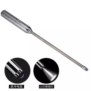 가스렌지 점화기토치 충전식 캔들라이터 은색 점화봉 LED