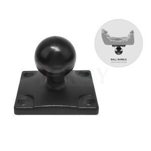 볼어댑터 스퀘어 GPS 브래킷 마운트 가민 주모 오버랜더 GPSMAP 276Cx 몬테라용 AMPS 볼트 패턴 사용 1 인