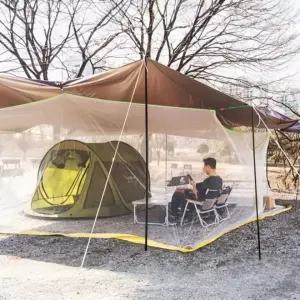 [콩심팥심]대형 캠핑 모기장 사각 차박 텐트 캠핑장