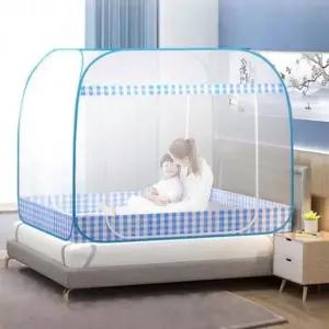 [콩심팥심]사각 모기장 원터치 대형 야외 바닥일체형 캐노피