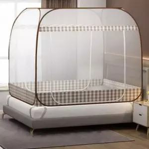 양문형 모기장 사각 바닥있는 대형 텐트