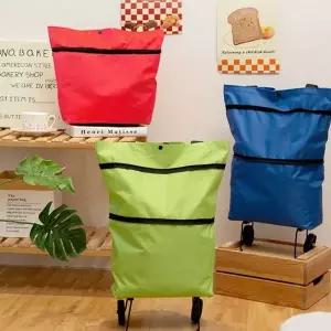 접이식 쇼핑 카트 컬러 쇼퍼백 대용량 장바구니 바퀴 마트 빨래방